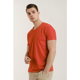 Oksit Riley V Yaka Slim Fit Basic Erkek Tshirt