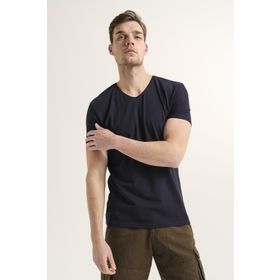 Oksit Riley V Yaka Slim Fit Basic Erkek Tshirt