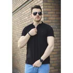 Oksit Roderick Hakim Yaka Petek Kumaş Yarım Fermuarlı Erkek T-shirt