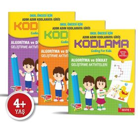 Okul Öncesi Adım Adım Kodlamaya Giriş Dikkat Atölyesi Yayınları