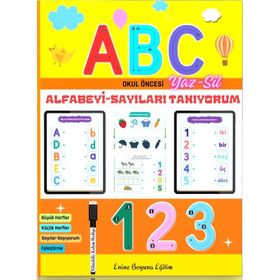 Okul Öncesi Alfabeyi Sayıları Tanıyorum Enine Boyuna Eğitim