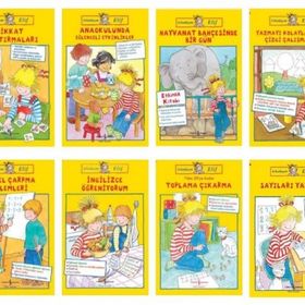 Okul Öncesi Arkadaşım Elif Etkinlik 8 Kitaplı Set - İş Bankası Kültür Yayınları