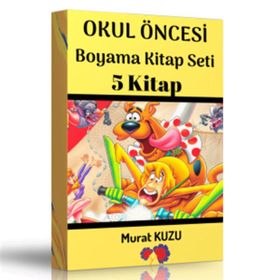 Okul Öncesi Boyama Kitap Seti 5 Kitap