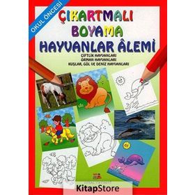Okul Öncesi Çıkartmalı Boyama - Hayvanlar Alemi - Asım Uysal Mürşide Uysal