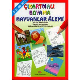 Okul Öncesi Çıkartmalı Boyama - Hayvanlar Alemi - Asım Uysal Mürşide Uysal