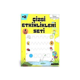 Okul Öncesi Çizgi Etkinlikleri Kitap Seti 4 Kitap Enine Boyuna Eğitim