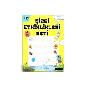Okul Öncesi Çizgi Etkinlikleri Kitap Seti 4 Kitap Enine Boyuna Eğitim