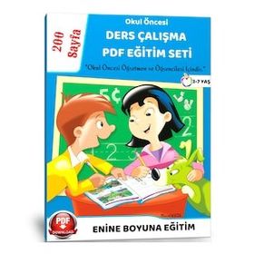 Okul Öncesi Ders Çalışma Pdf Eğitim Seti