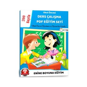 Okul Öncesi Ders Çalışma Pdf Eğitim Seti