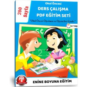 Okul Öncesi Ders Çalışma Pdf Eğitim Seti