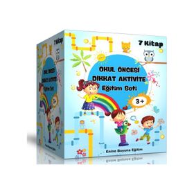 Okul Oncesi Dikkat Aktivite Egitim Seti-7 Süper Kitap Enine Boyuna Eğitim