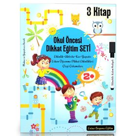 Okul Öncesi Dikkat Egitim Seti 2-6 Yaş Enine Boyuna Eğitim