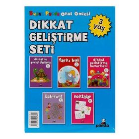 Okul Öncesi Dikkat Geliştirme Seti 3 Yaş - Beyaz Panda Yayınları