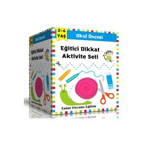Okul Öncesi Eğitici Dikkat Aktivite Seti 2-4 Yaş Enine Boyuna Eğitim