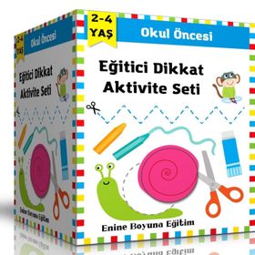 Okul Öncesi Eğitici Dikkat Aktivite Seti 2-4 Yaş Enine Boyuna Eğitim