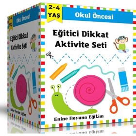 Okul Öncesi Eğitici Dikkat Aktivite Seti 2-4 Yaş Enine Boyuna Eğitim