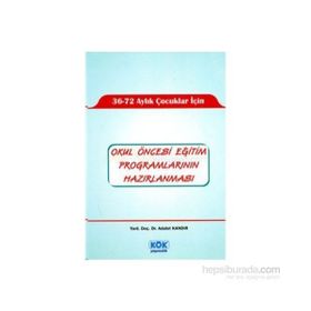 Okul Öncesi Eğitim Programlarının Hazırlanması - Yard. Doç. Dr. Adalet Kandır