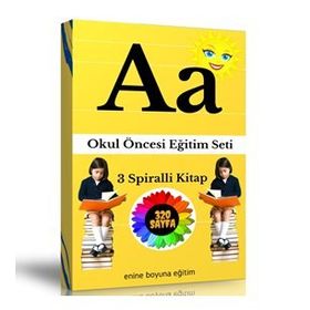 Okul Öncesi Eğitim Seti 320 Sayfalık 3 Spiralli Kitap