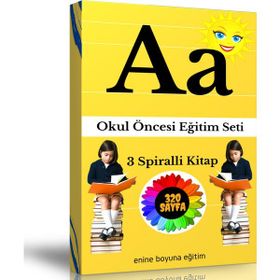 Okul Öncesi Eğitim Seti 320 Sayfalık 3 Spiralli Kitap