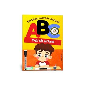 Okul Oncesi Eglenceli Alfabe-Sayılar Yaz-Sil Kitabı Enine Boyuna Eğitim
