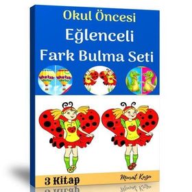 Okul Öncesi Eğlenceli Fark Bulma Kitap Seti 3 Fasikül Kitap