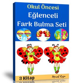 Okul Öncesi Eğlenceli Fark Bulma Kitap Seti 3 Fasikül Kitap