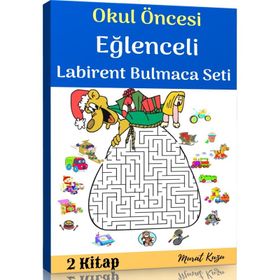 Okul Öncesi Eğlenceli Labirent Bulmaca Kitap Seti 2 Fasikül Kitap