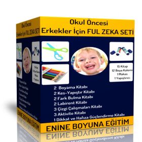 Okul Öncesi Erkekler İçin Ful Zeka Seti 15 Kitap