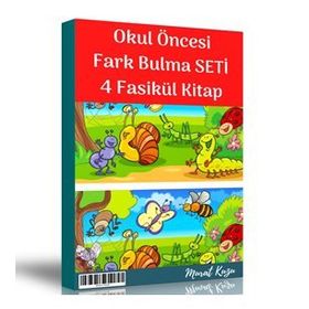 Okul Öncesi Fark Bulma Seti 4 Fasikül Kitap