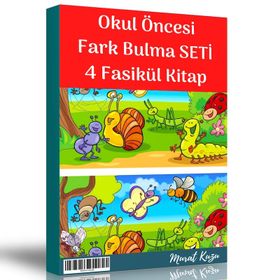 Okul Öncesi Fark Bulma Seti 4 Fasikül Kitap