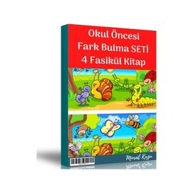 Okul Öncesi Fark Bulma Seti 4 Fasikül Kitap