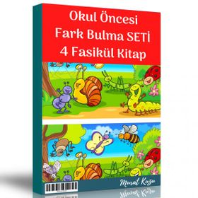 Okul Öncesi Fark Bulma Seti 4 Fasikül Kitap