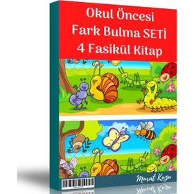 Okul Öncesi Fark Bulma Seti 4 Fasikül Kitap