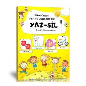 Okul Öncesi Fen ve Doğa Yaz-Sil Kitabı Enine Boyuna Eğitim