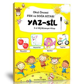 Okul Öncesi Fen ve Doğa Yaz-Sil Kitabı Enine Boyuna Eğitim