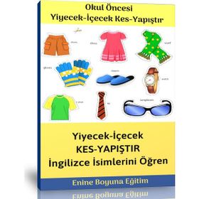 Okul Öncesi Giysileri Kes – Yapıştır Etkinlik Kitabı Enine Boyuna Eğitim