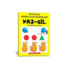 Okul Öncesi Görsel Algı Çalışmaları Yaz-Sil Kitabı Enine Boyuna Eğitim