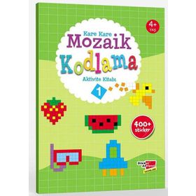 Okul Öncesi Kare Kare Mozaik Kodlama 1. Seviye-Dikkat Atölyesi Yayınları