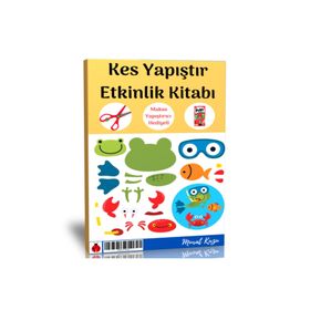 Okul Öncesi Kes Yapıştır Etkinlik Kitabı Makas ve Yapıştırıcı İlaveli Enine Boyuna Eğitim