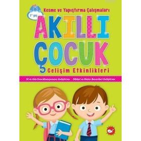 Okul Öncesi Kesme ve Yapıştırma Çalışmaları Akıllı Çocuk Gelişim Etkinlikleri-Ema Yayınları