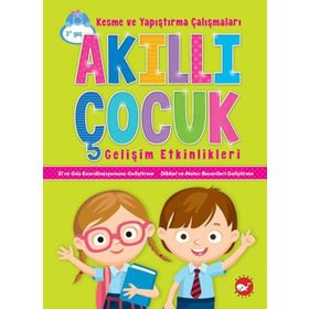 Okul Öncesi Kesme ve Yapıştırma Çalışmaları Akıllı Çocuk Gelişim Etkinlikleri-Ema Yayınları