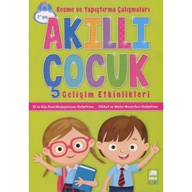 Okul Öncesi Kesme ve Yapıştırma Çalışmaları Akıllı Çocuk Gelişim Etkinlikleri-Ema Yayınları