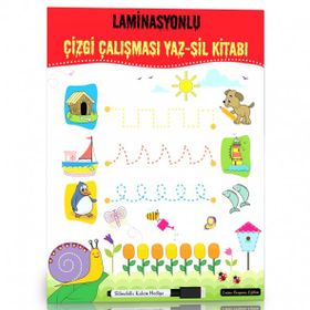 Okul Oncesi Laminasyonlu Çizgi Çalışmaları Enine Boyuna Eğitim