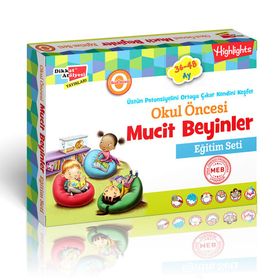 Okul Öncesi Mucit Beyinler Eğitim Seti 36-48 Ay-Dikkat Atölyesi Yayınları