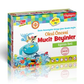 Okul Öncesi Mucit Beyinler Eğitim Seti 48-60 Ay-Dikkat Atölyesi Yayınları