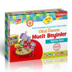 Okul Öncesi Mucit Beyinler Eğitim Seti 60-72 Ay-Dikkat Atölyesi Yayınları
