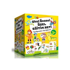 Okul Öncesi Özel Eğitim Seti 4 Süper Kitap Laminasyonlu Enine Boyuna Eğitim