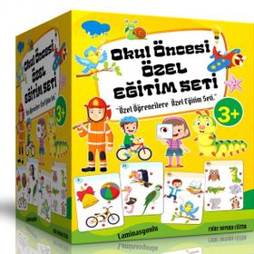Okul Öncesi Özel Eğitim Seti 4 Süper Kitap Laminasyonlu Enine Boyuna Eğitim