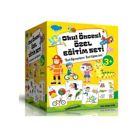Okul Öncesi Özel Eğitim Seti 4 Süper Kitap Laminasyonlu Enine Boyuna Eğitim
