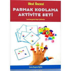 Okul Oncesi Parmak Aktivite Seti Parmak Kodlama Enine Boyuna Eğitim